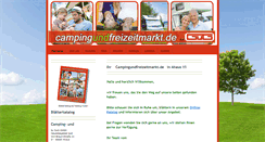 Desktop Screenshot of campingundfreizeitmarkt.de